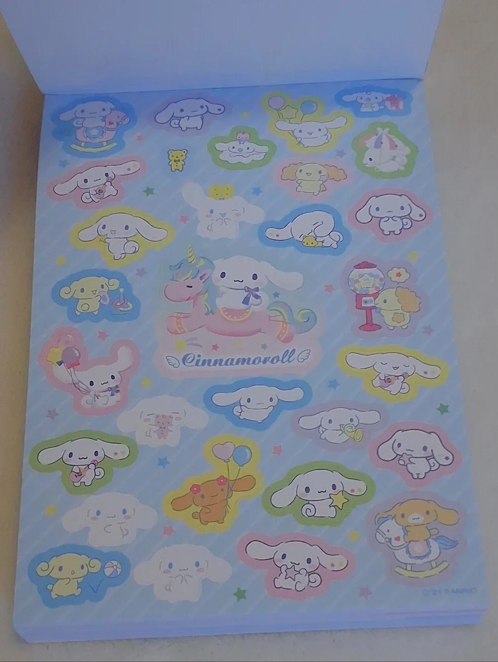 Cinnamoroll 128 Sheet Notepad W Stickers